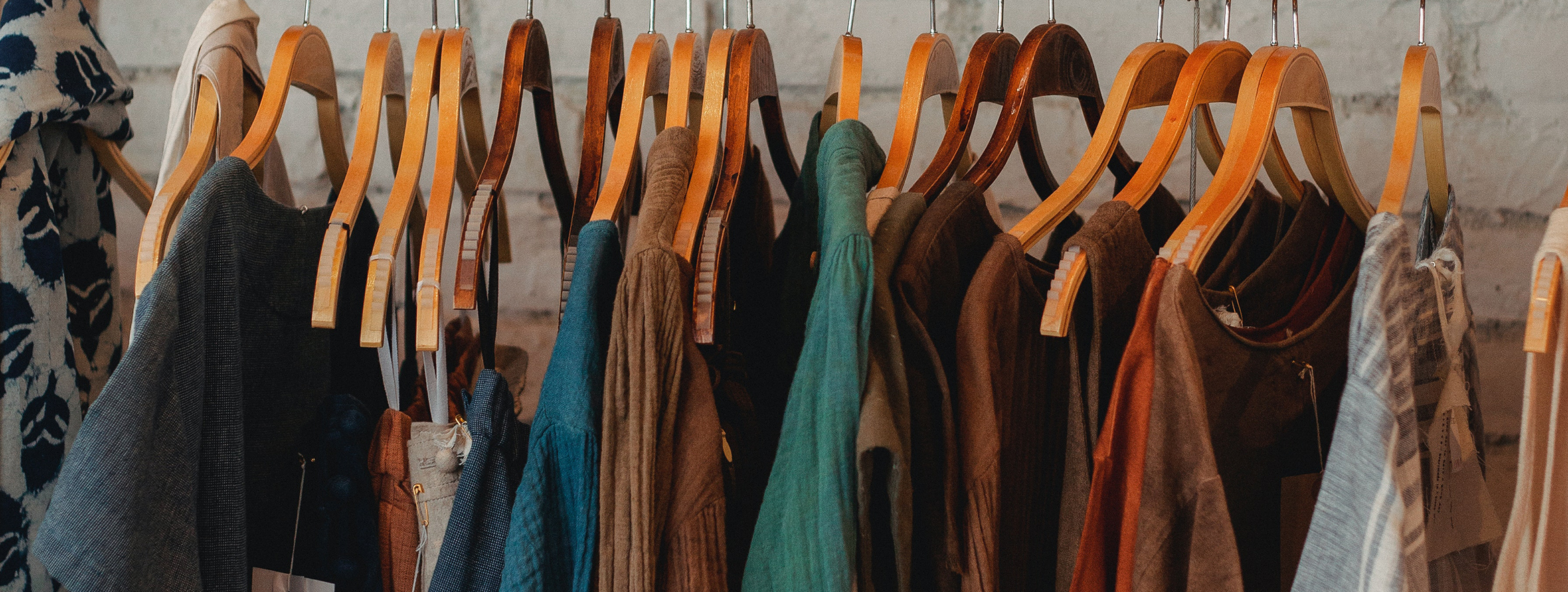 Clothing on rack